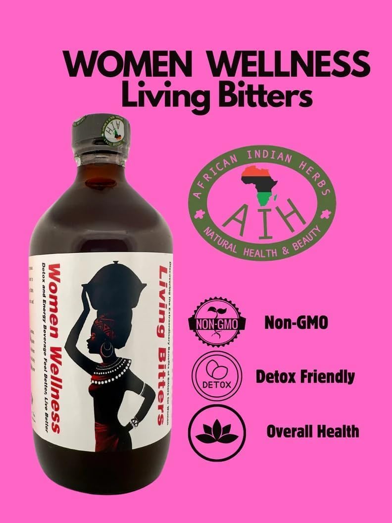 Women's Herbal Bitters - Natural Detox & Wellness Tonic (8oz) | Digestive Support, Hormone Balance, Energy Boost | PAU D'Arco, Black Cohosh, Damiana, Dong Quai