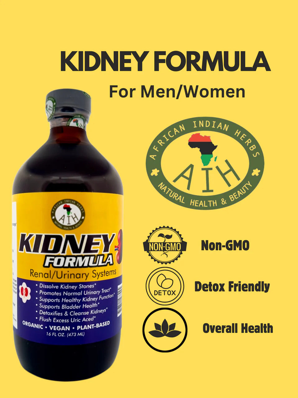 Organic Kidney Cleanse 16oz: Detox & Urinary Support