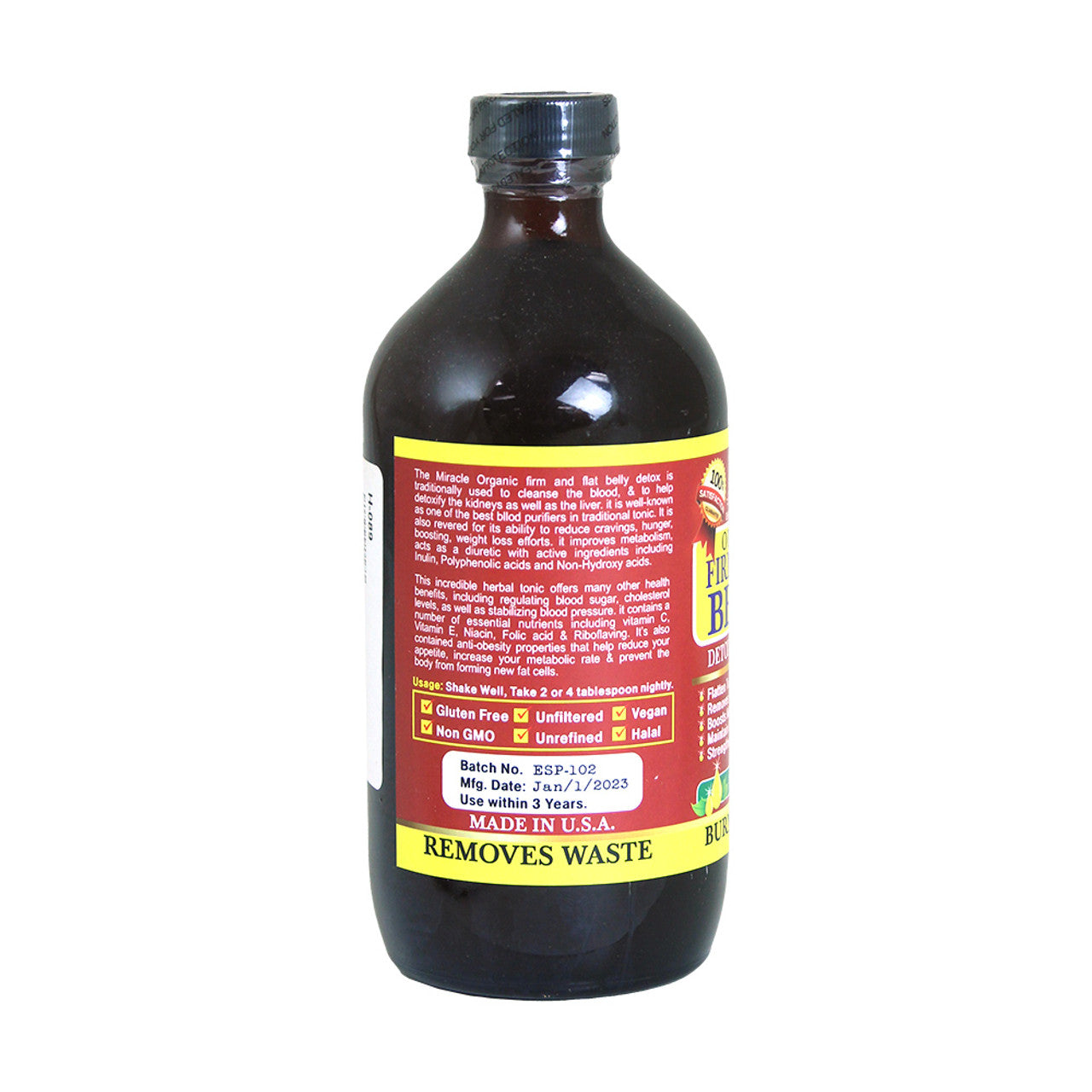 Organic Firm and Flat Belly 8oz - Herbal Digestive Support