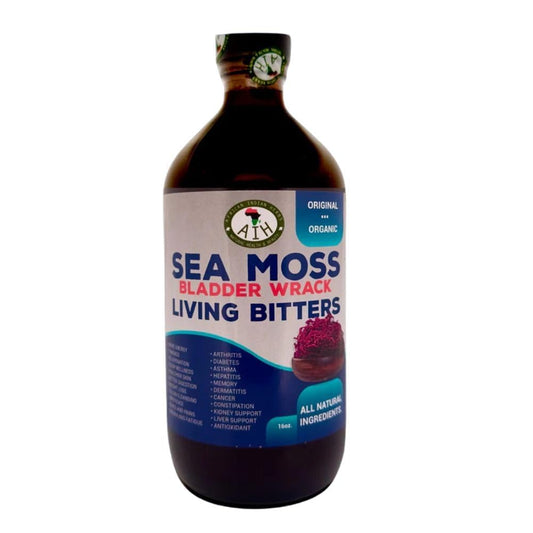 Sea Moss Tea with Living Bitters - 8oz - Detox & Immune Support Blend | Bitter Gourd, Cinnamon, Amla, Ginger & More | Natural Herbal Cleanse | Rich in Vitamins & Minerals