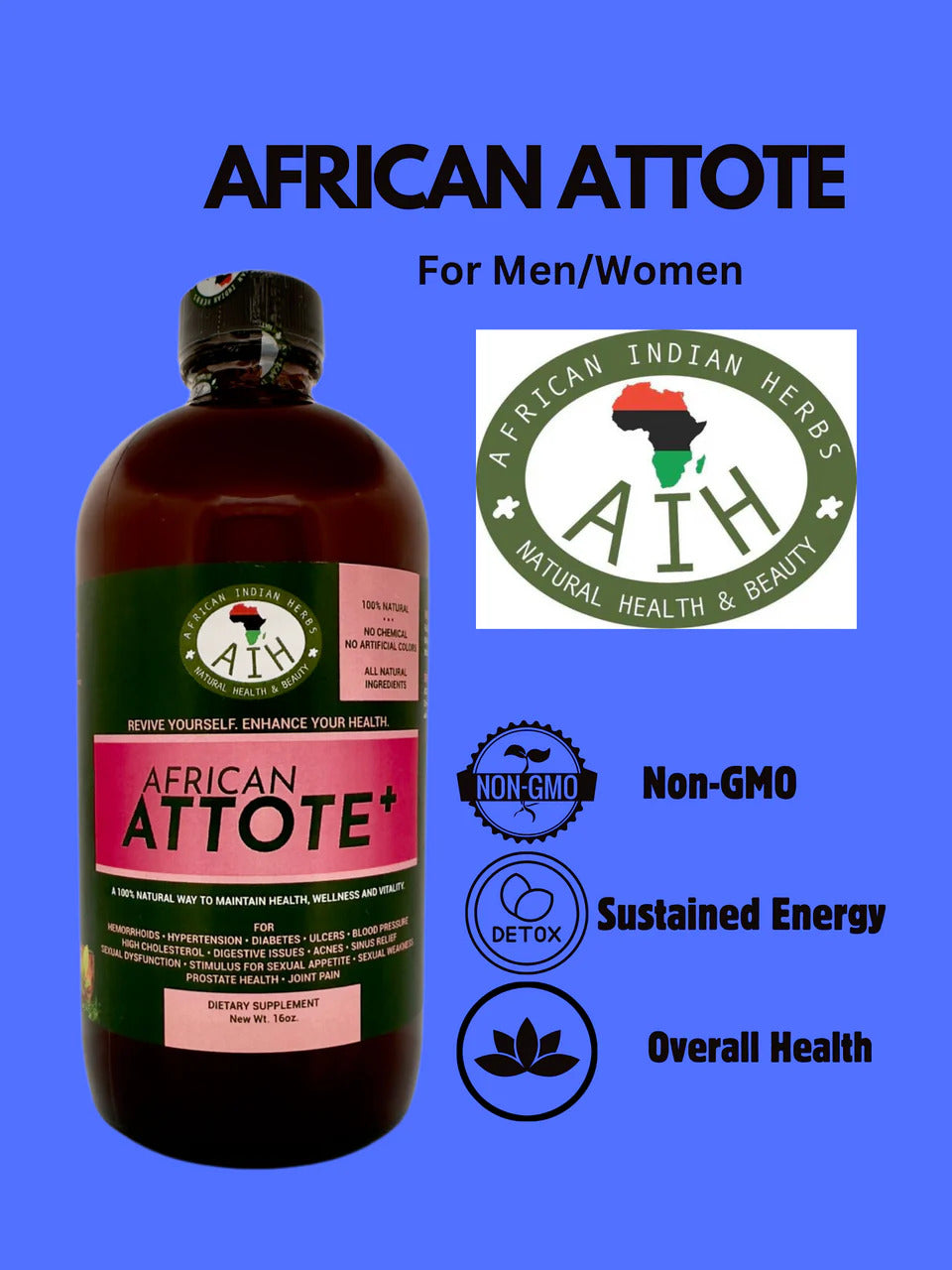Attote Herbal Blend 16oz: Detox & Wellness Tonic