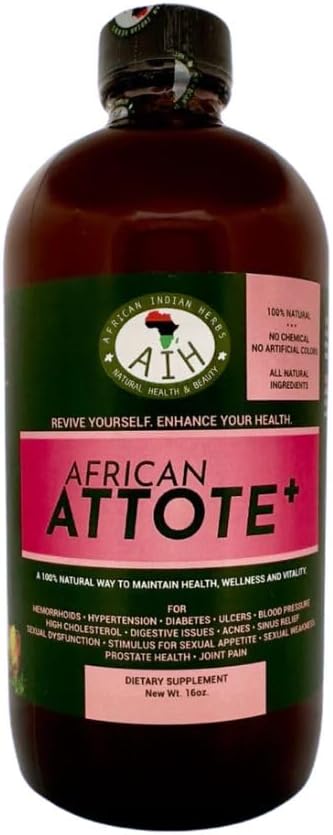 African Attote 8oz - Herbal Detox & Wellness Tonic