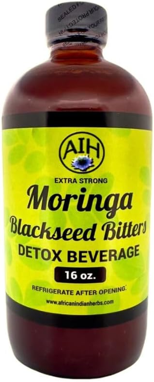 Moringa Blackseed Bitters 8oz - Herbal Detox & Immune Support