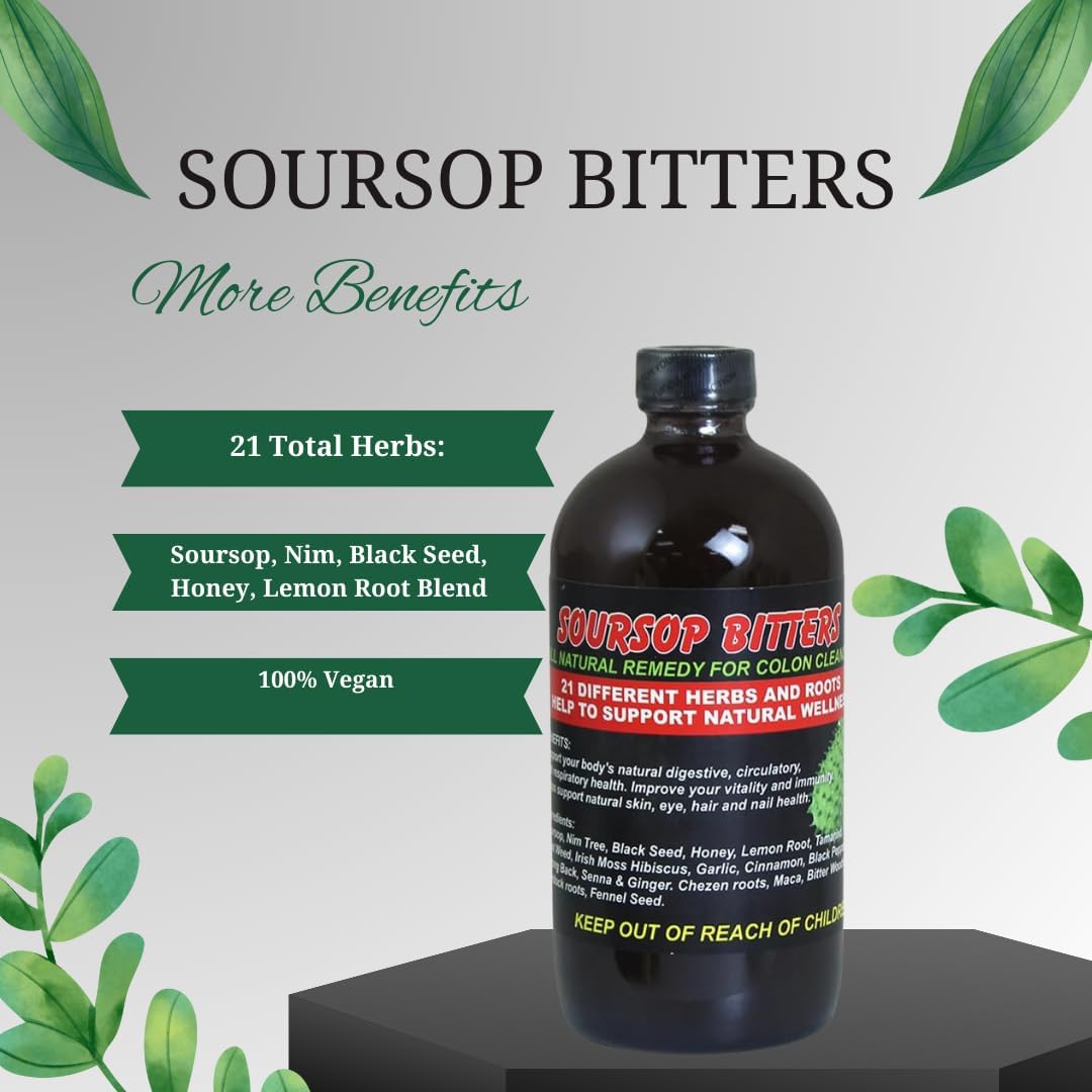 Soursop Bitters, Colon Cleanse & Detox
