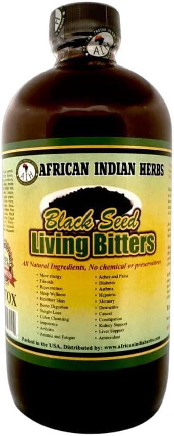 Black Seed Living Bitters 16oz: Detox, Digestion & Immunity