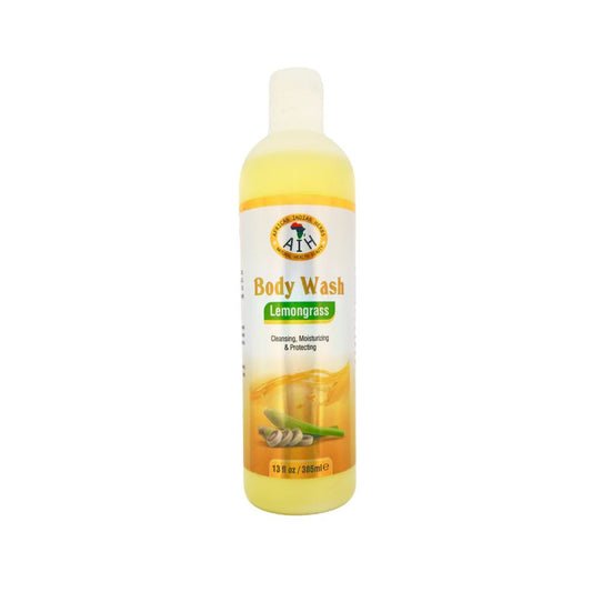 Lemongrass Body Wash - 385ml - with Aloe Vera & Essential Oils - Cleansing & Moisturizing