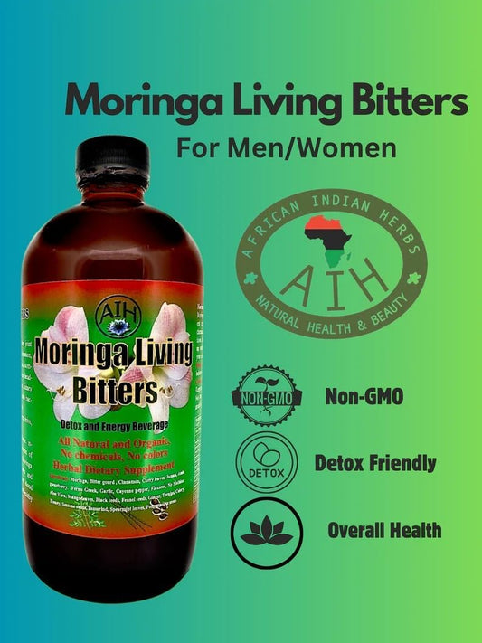 Moringa Living Bitters 8oz - Immune & Digestive Support