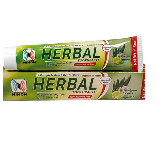 Herbal Toothpaste - 6.5oz - with Eucalyptus, Chamomile & Limonene - Gentle Cleansing